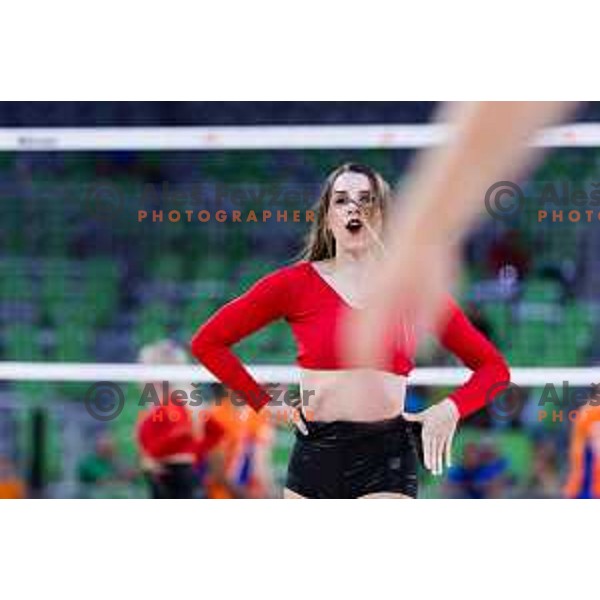 during Men’s Volleyball Nations League match between Slovenia and Canada in Ljubljana, Slovenia on July 17, 2025. Photo Grega Valancic