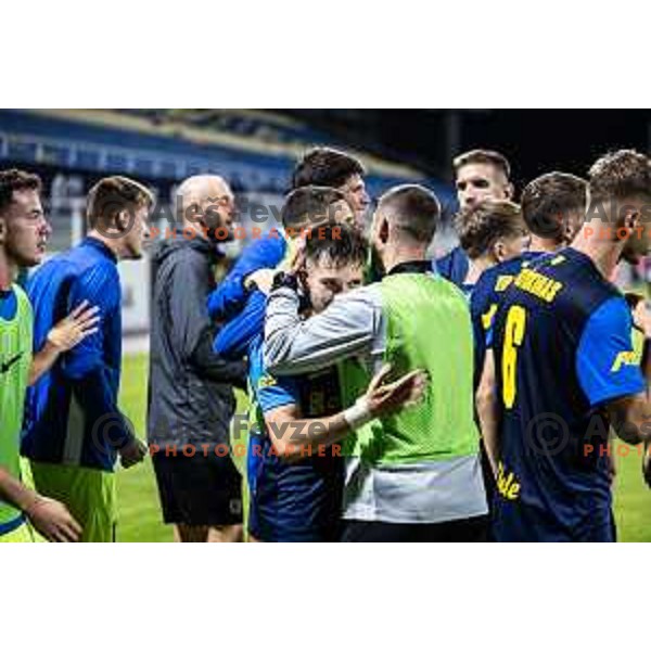 in action during UEFA Europa League 2025/26 qualifier football match between NK Celje and Sabah FC in Stadion z’dezele, Celje, Slovenia on July 17, 2025. Photo: Jure Banfi