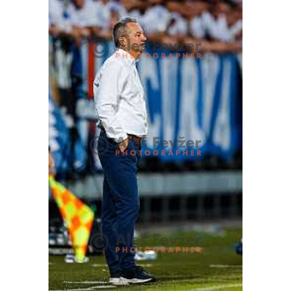 Slavisa Stojanovic, head coach of Koper during UEFA Conference League first qualifying round football match between FC Koper (SLO) and FK Zeljeznicar Sarajevo (BiH) at Bonifika Stadium in Koper, Slovenia on July 17, 2025