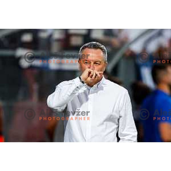 Slavisa Stojanovic, head coach of Koper during UEFA Conference League first qualifying round football match between FC Koper (SLO) and FK Zeljeznicar Sarajevo (BiH) at Bonifika Stadium in Koper, Slovenia on July 17, 2025