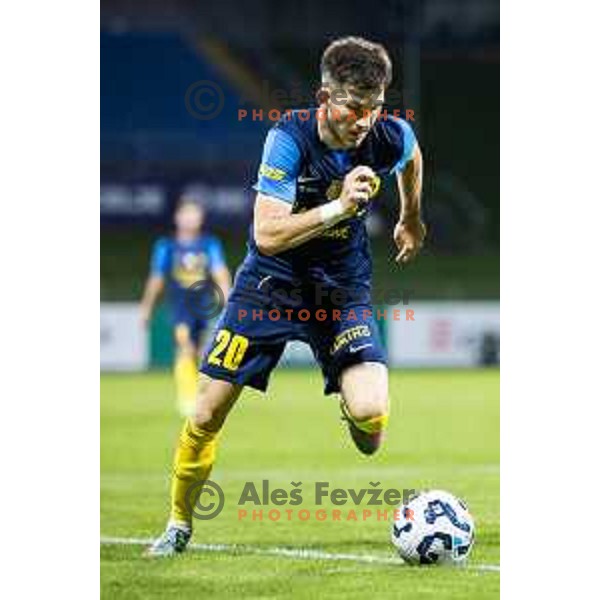 Nikita Iosifov in action during UEFA Europa League 2025/26 qualifier football match between NK Celje and Sabah FC in Stadion z’dezele, Celje, Slovenia on July 17, 2025. Photo: Jure Banfi