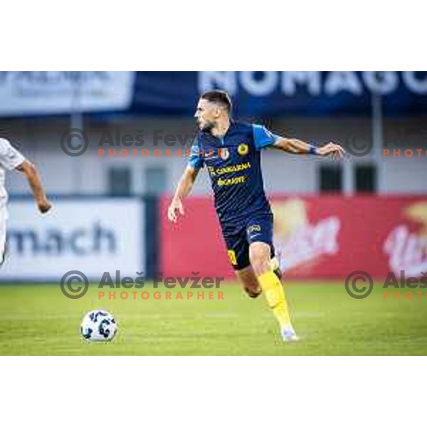 Danijel Sturm in action during UEFA Europa League 2025/26 qualifier football match between NK Celje and Sabah FC in Stadion z’dezele, Celje, Slovenia on July 17, 2025. Photo: Jure Banfi