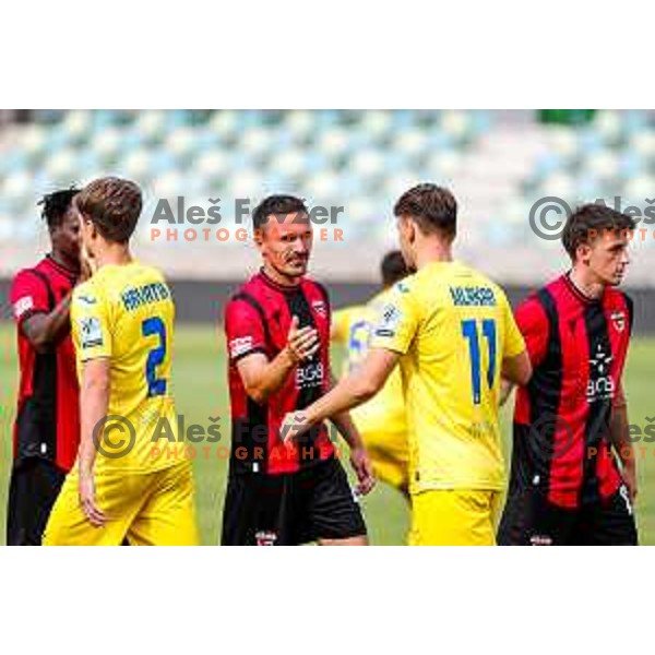 in action during Prva liga Telemach 2025/2026 football match between Primorje and Domzale in Ajdovscina, Slovenia on July 19, 2025