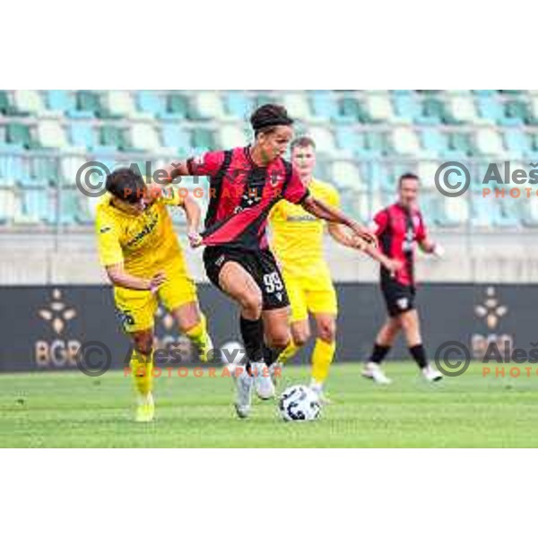 in action during Prva liga Telemach 2025/2026 football match between Primorje and Domzale in Ajdovscina, Slovenia on July 19, 2025