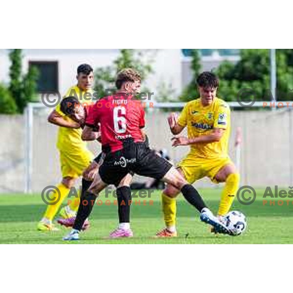 in action during Prva liga Telemach 2025/2026 football match between Primorje and Domzale in Ajdovscina, Slovenia on July 19, 2025