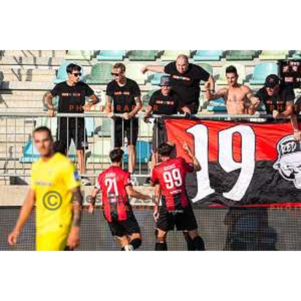 in action during Prva liga Telemach 2025/2026 football match between Primorje and Domzale in Ajdovscina, Slovenia on July 19, 2025