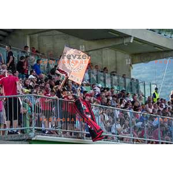 in action during Prva liga Telemach 2025/2026 football match between Primorje and Domzale in Ajdovscina, Slovenia on July 19, 2025