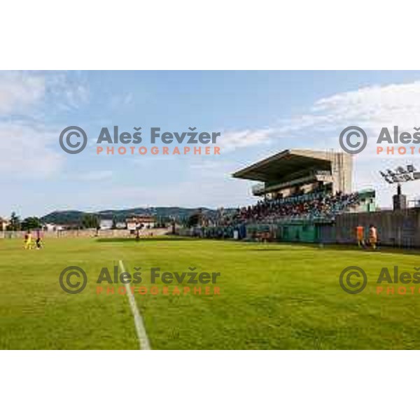 in action during Prva liga Telemach 2025/2026 football match between Primorje and Domzale in Ajdovscina, Slovenia on July 19, 2025