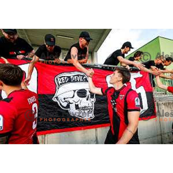 in action during Prva liga Telemach 2025/2026 football match between Primorje and Domzale in Ajdovscina, Slovenia on July 19, 2025