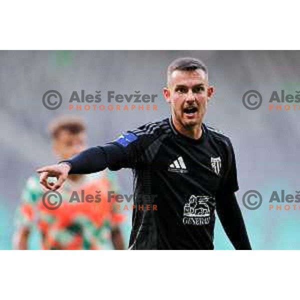 Almin Kurtovic of Mura in action during Prva liga Telemach 2025/2026 football match between Olimpija and Mura in SRC Stozice, Ljubljana, Slovenia on July 19, 2025. Photo: Filip Barbalic