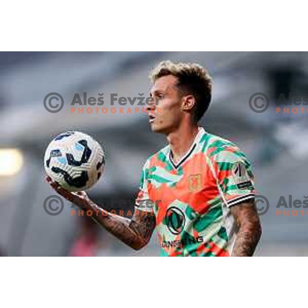 Alex Blanco of Olimpija in action during Prva liga Telemach 2025/2026 football match between Olimpija and Mura in SRC Stozice, Ljubljana, Slovenia on July 19, 2025. Photo: Filip Barbalic