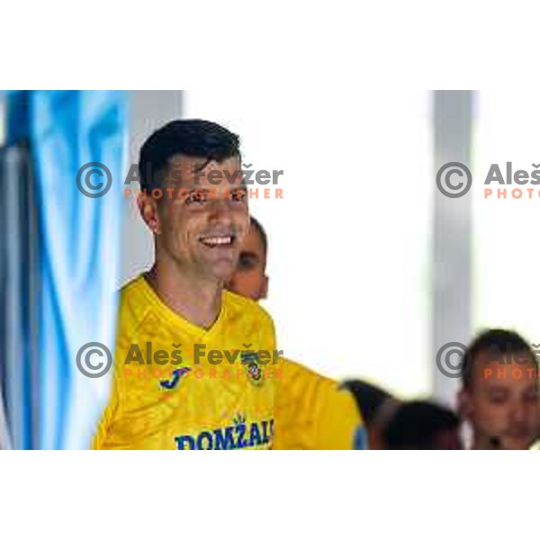 in action during Prva liga Telemach 2025/2026 football match between Primorje and Domzale in Ajdovscina, Slovenia on July 19, 2025