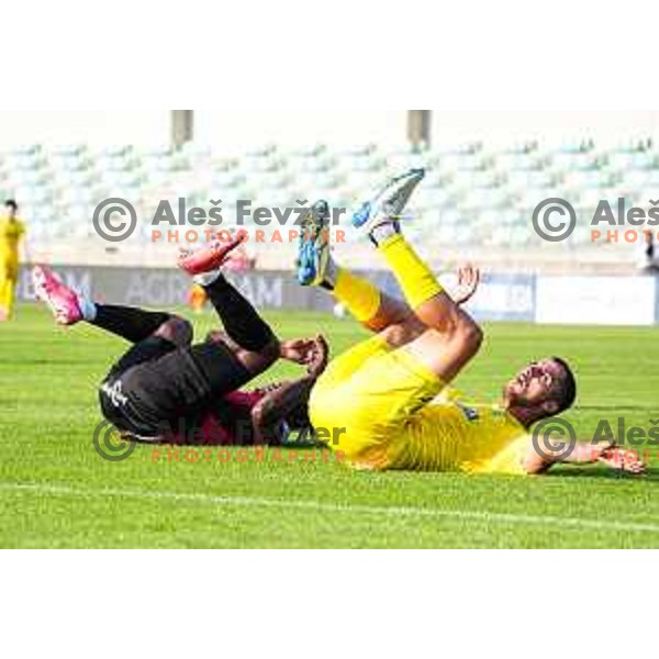 in action during Prva liga Telemach 2025/2026 football match between Primorje and Domzale in Ajdovscina, Slovenia on July 19, 2025