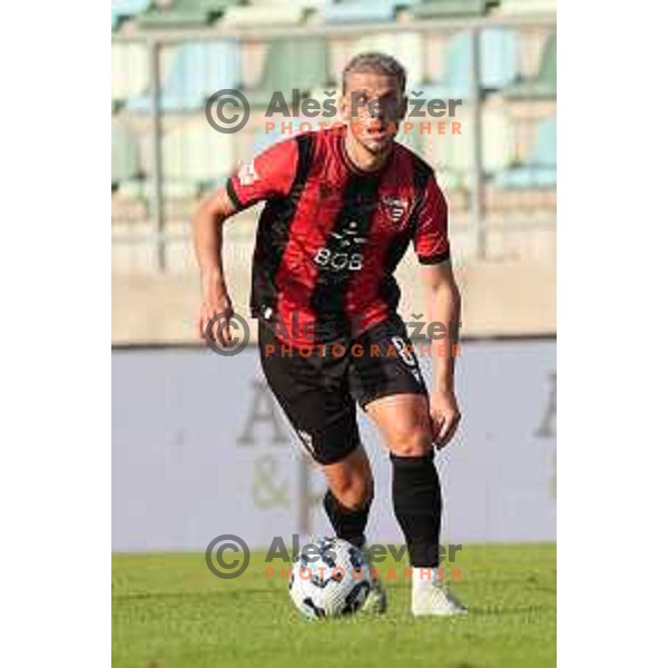 in action during Prva liga Telemach 2025/2026 football match between Primorje and Domzale in Ajdovscina, Slovenia on July 19, 2025