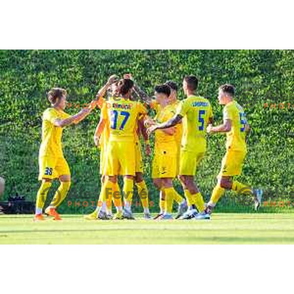 in action during Prva liga Telemach 2025/2026 football match between Primorje and Domzale in Ajdovscina, Slovenia on July 19, 2025