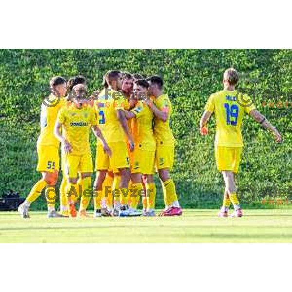 in action during Prva liga Telemach 2025/2026 football match between Primorje and Domzale in Ajdovscina, Slovenia on July 19, 2025