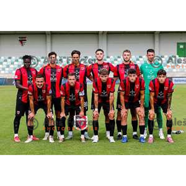 in action during Prva liga Telemach 2025/2026 football match between Primorje and Domzale in Ajdovscina, Slovenia on July 19, 2025