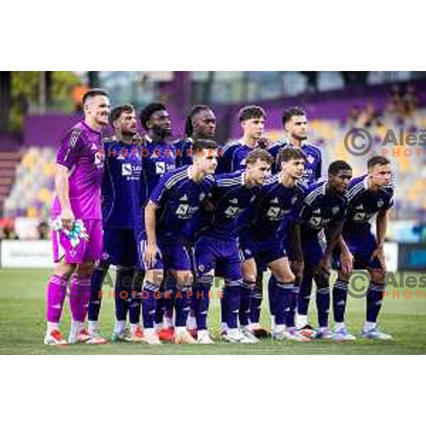 NK Maribor starting eleven during Prva liga Telemach 2025/26 football match between NK Maribor and NK Celje in Maribor, Ljudski vrt, Slovenia on July 20, 2025. Photo: Jure Banfi