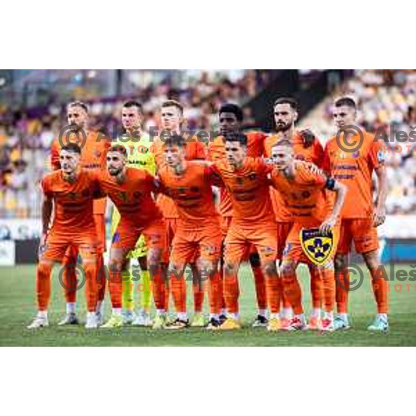 NK Celje starting eleven during Prva liga Telemach 2025/26 football match between NK Maribor and NK Celje in Maribor, Ljudski vrt, Slovenia on July 20, 2025. Photo: Jure Banfi