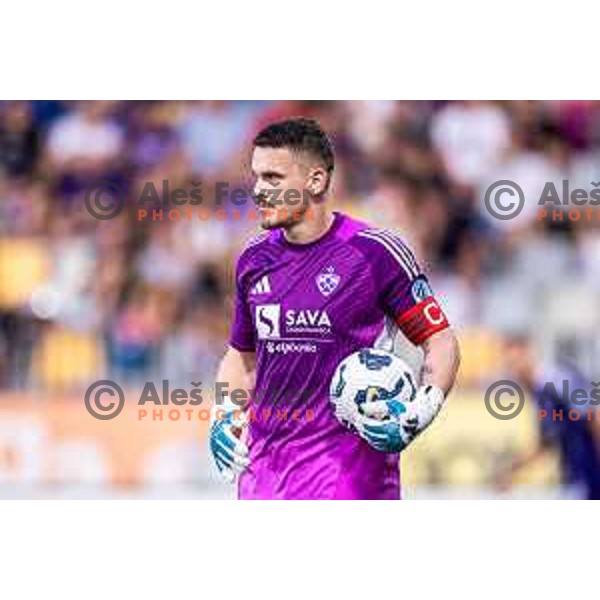 Azbe Jug in action during Prva liga Telemach 2025/26 football match between NK Maribor and NK Celje in Maribor, Ljudski vrt, Slovenia on July 20, 2025. Photo: Jure Banfi