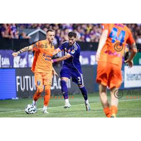 Andrej Kotnik in action during Prva liga Telemach 2025/26 football match between NK Maribor and NK Celje in Maribor, Ljudski vrt, Slovenia on July 20, 2025. Photo: Jure Banfi