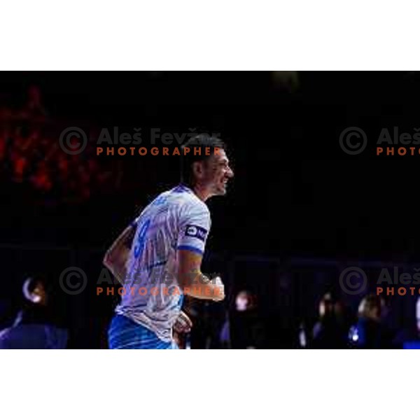 Dejan Vincic during Men’s Volleyball Nations League match between Slovenia and Serbia in Ljubljana, Slovenia on July 20, 2025. Photo Grega Valancic