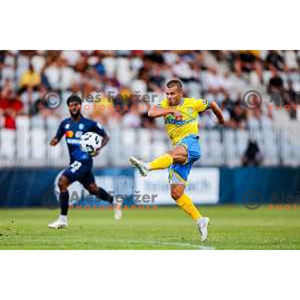 Damjan Bohar in action during Prva liga Telemach 2025/2026 football match between Koper and Bravo at Bonifika Stadium in Koper, Slovenia on July 20, 2025