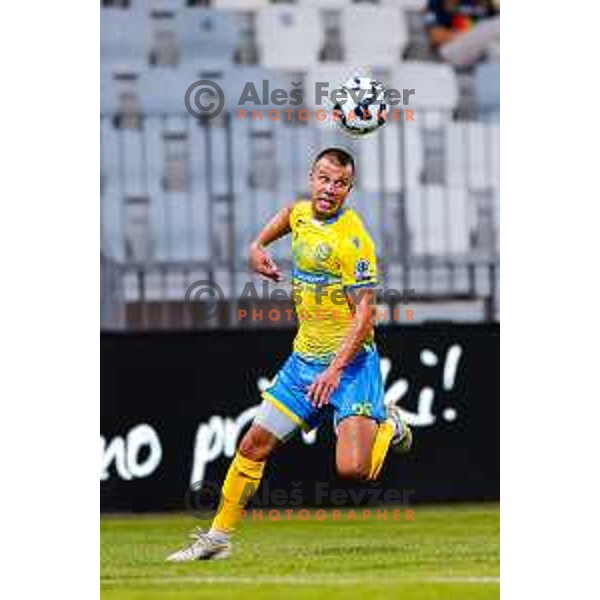 Damjan Bohar in action during Prva liga Telemach 2025/2026 football match between Koper and Bravo at Bonifika Stadium in Koper, Slovenia on July 20, 2025
