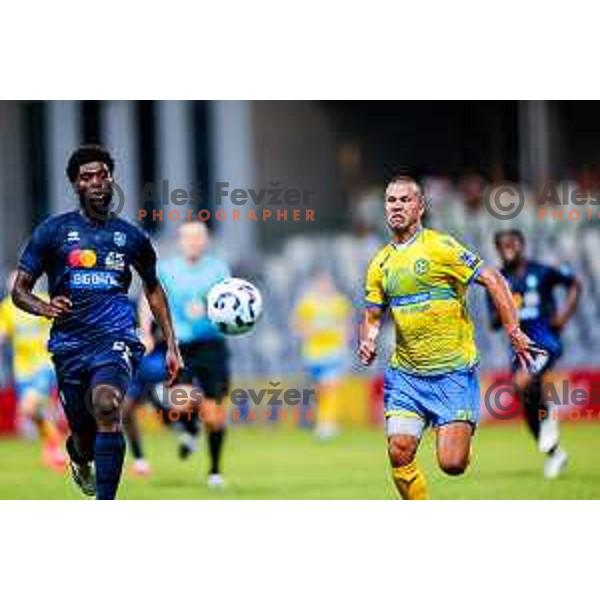 Damjan Bohar in action during Prva liga Telemach 2025/2026 football match between Koper and Bravo at Bonifika Stadium in Koper, Slovenia on July 20, 2025