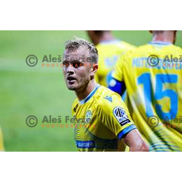 Nik Omladic scores and celebrates a goal during Prva liga Telemach 2025/2026 football match between Koper and Bravo at Bonifika Stadium in Koper, Slovenia on July 20, 2025