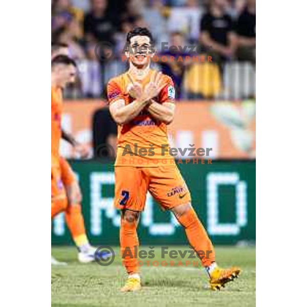 in action during Prva liga Telemach 2025/26 football match between NK Maribor and NK Celje in Maribor, Ljudski vrt, Slovenia on July 20, 2025. Photo: Jure Banfi