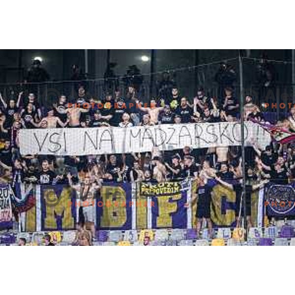 NK Maribor supporters Viole during Prva liga Telemach 2025/26 football match between NK Maribor and NK Celje in Maribor, Ljudski vrt, Slovenia on July 20, 2025. Photo: Jure Banfi