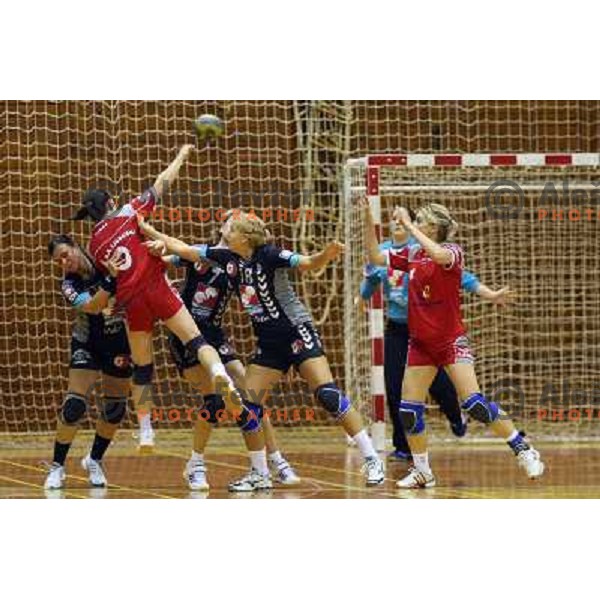 Vidic, Gregorc at handball game Krim Mercator- Ljubuski Lido Osiguranje, played at Galjevica,Ljubljana 22.10.2008. Krim Mercator won 44:15. 