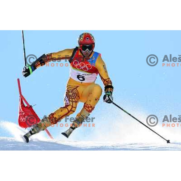 Thomas Grandi (CAN) at 2006 Torino Winter Olympic games men\'s Giant Slalom in Sestriere on February 20, 2006