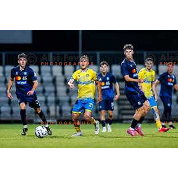 in action during Prva liga Telemach 2025/2026 football match between Koper and Bravo at Bonifika Stadium in Koper, Slovenia on July 20, 2025