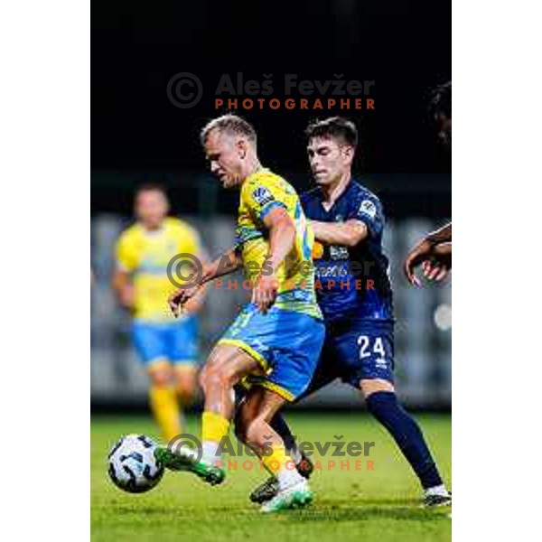 Nik Omladic in action during Prva liga Telemach 2025/2026 football match between Koper and Bravo at Bonifika Stadium in Koper, Slovenia on July 20, 2025