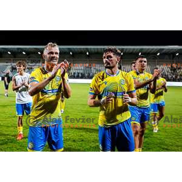 Nik Omladic in action during Prva liga Telemach 2025/2026 football match between Koper and Bravo at Bonifika Stadium in Koper, Slovenia on July 20, 2025