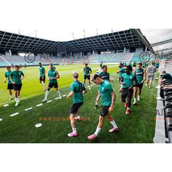 practice session of NK Olimpija before UEFA Conference League play-off in Ljubljana, Slovenia on July 22, 2025