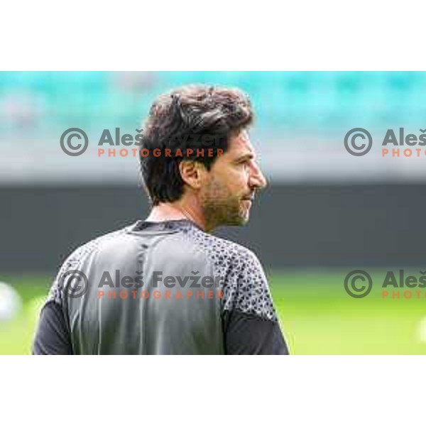 Jorge Simao, head coach of Olimpija during practice session of NK Olimpija before UEFA Conference League play-off in Ljubljana, Slovenia on July 22, 2025