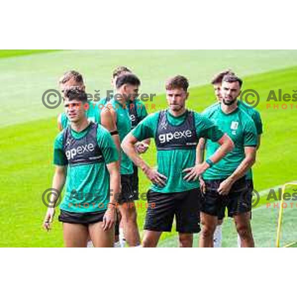 Antonio Marin of Olimpija during practice session of NK Olimpija before UEFA Conference League play-off in Ljubljana, Slovenia on July 22, 2025