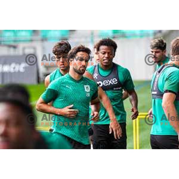 Diogo Miguel Guedes De Almeida during practice session of NK Olimpija before UEFA Conference League play-off in Ljubljana, Slovenia on July 22, 2025