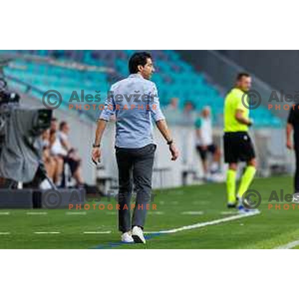 Jorge Simao head coach of NK Olimpija Ljubljana in action during UEFA Conference League 2025/2026 second qualifying round match between Olimpija Ljubljana and Inter Escaldes in SRC Stozice, Ljubljana, Slovenia on July 23, 2025. Photo Grega Valancic