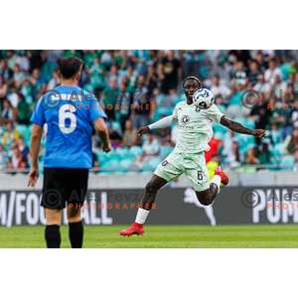 Peter Agba of NK Olimpija Ljubljana in action during UEFA Conference League 2025/2026 second qualifying round match between Olimpija Ljubljana and Inter Escaldes in SRC Stozice, Ljubljana, Slovenia on July 23, 2025. Photo Grega Valancic