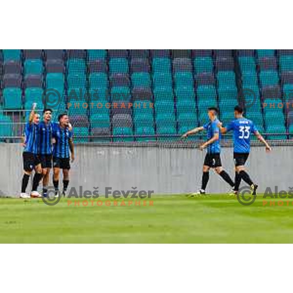 during UEFA Conference League 2025/2026 second qualifying round match between Olimpija Ljubljana and Inter Escaldes in SRC Stozice, Ljubljana, Slovenia on July 23, 2025. Photo Grega Valancic