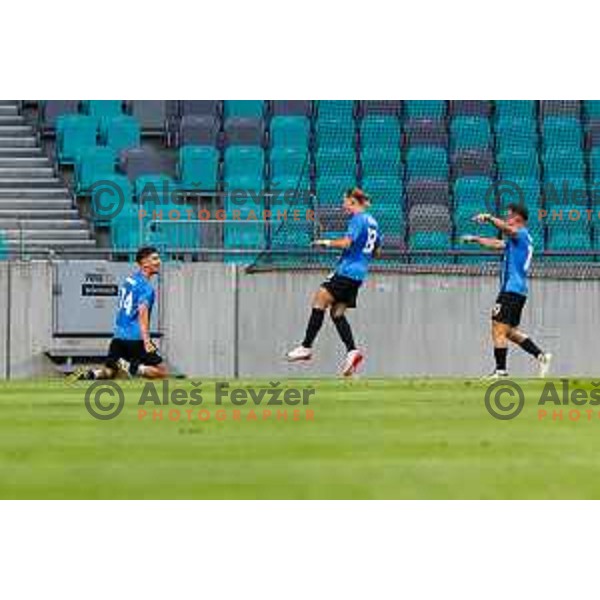 during UEFA Conference League 2025/2026 second qualifying round match between Olimpija Ljubljana and Inter Escaldes in SRC Stozice, Ljubljana, Slovenia on July 23, 2025. Photo Grega Valancic