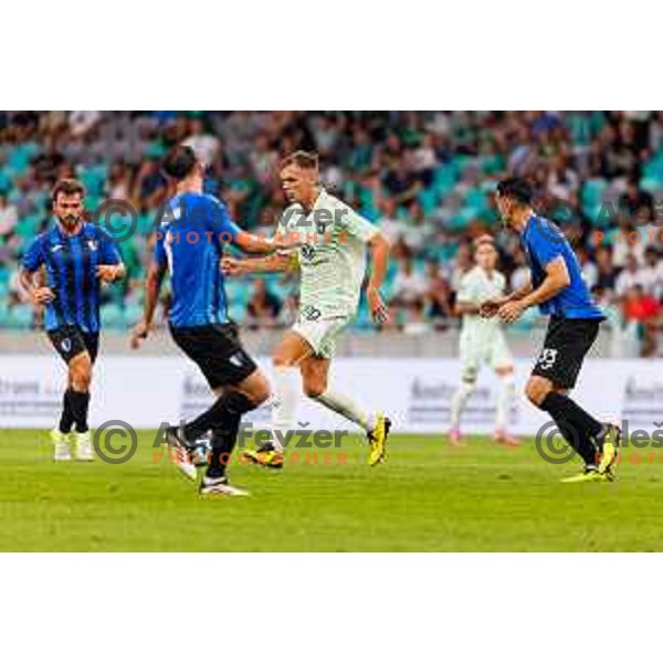 Ivan Durdov of NK Olimpija Ljubljana during UEFA Conference League 2025/2026 second qualifying round match between Olimpija Ljubljana and Inter Escaldes in SRC Stozice, Ljubljana, Slovenia on July 23, 2025. Photo Grega Valancic