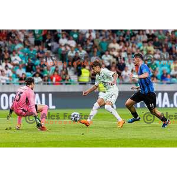 Diogo Costa Pinto of NK Olimpija Ljubljana during UEFA Conference League 2025/2026 second qualifying round match between Olimpija Ljubljana and Inter Escaldes in SRC Stozice, Ljubljana, Slovenia on July 23, 2025. Photo Grega Valancic