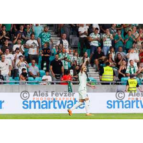 Diogo Costa Pinto of NK Olimpija Ljubljana during UEFA Conference League 2025/2026 second qualifying round match between Olimpija Ljubljana and Inter Escaldes in SRC Stozice, Ljubljana, Slovenia on July 23, 2025. Photo Grega Valancic
