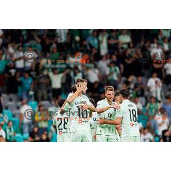 Ivan Durdov of NK Olimpija Ljubljana during UEFA Conference League 2025/2026 second qualifying round match between Olimpija Ljubljana and Inter Escaldes in SRC Stozice, Ljubljana, Slovenia on July 23, 2025. Photo Grega Valancic