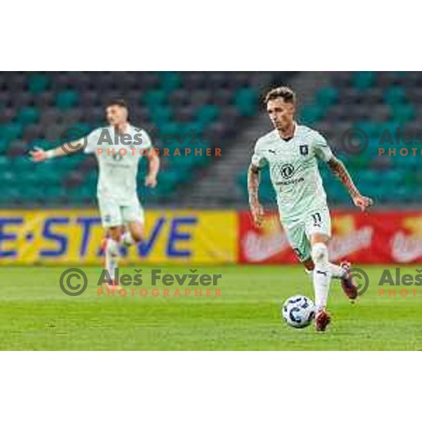 Alejandro Blanco Sanchez of NK Olimpija Ljubljana during UEFA Conference League 2025/2026 second qualifying round match between Olimpija Ljubljana and Inter Escaldes in SRC Stozice, Ljubljana, Slovenia on July 23, 2025. Photo Grega Valancic